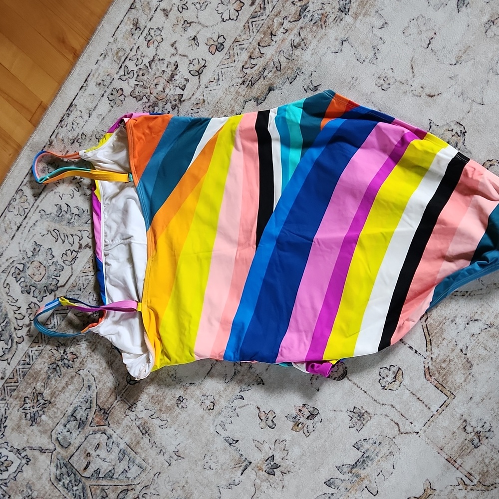 La Blanca Multicolor One Piece Swimsuit Size 14 - Picture 4 of 5